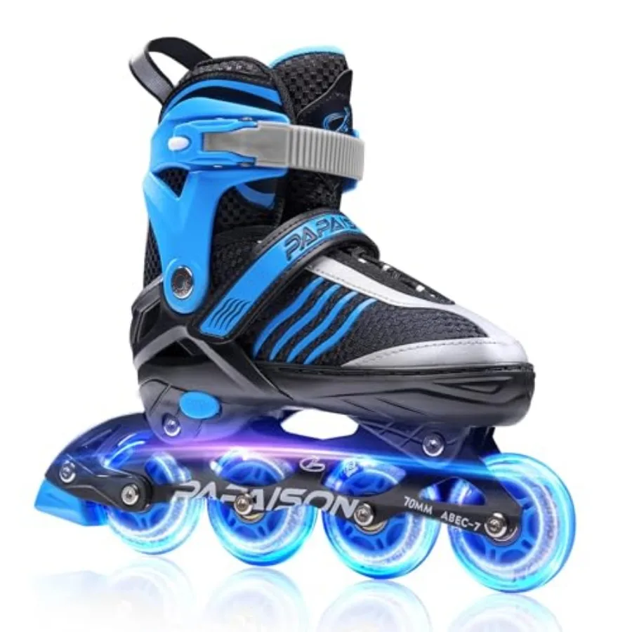 

Adjustable Inline Skates Boys Ages 4-16, Roller Skates for Girls Ages 5-8 8-12 with Full Light Up Wheels, Outdoor Skates Illumi