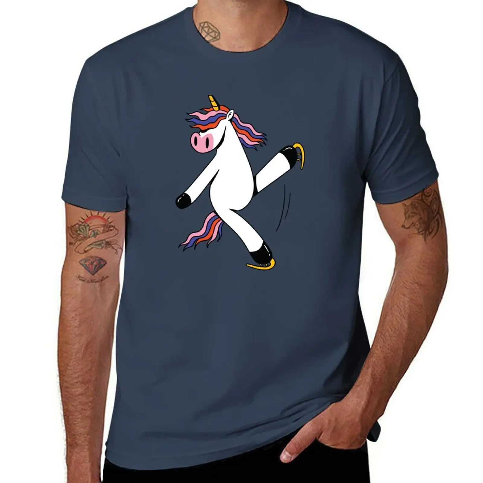 

figure skating ice skater Unicorn T-Shirt Breathable Mesh Panel T-Shirt