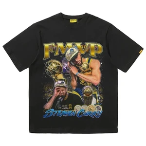 Đàn ông và phụ nữ kế hoạch áo phông Mỹ, in máy chơi NBA, áo sơ mi cotton đồ họa, nửa xoài, áo phông ngoại trang, quần áo phụ nữ 12 Áo sơ mi NBA bán hàng chính - №1