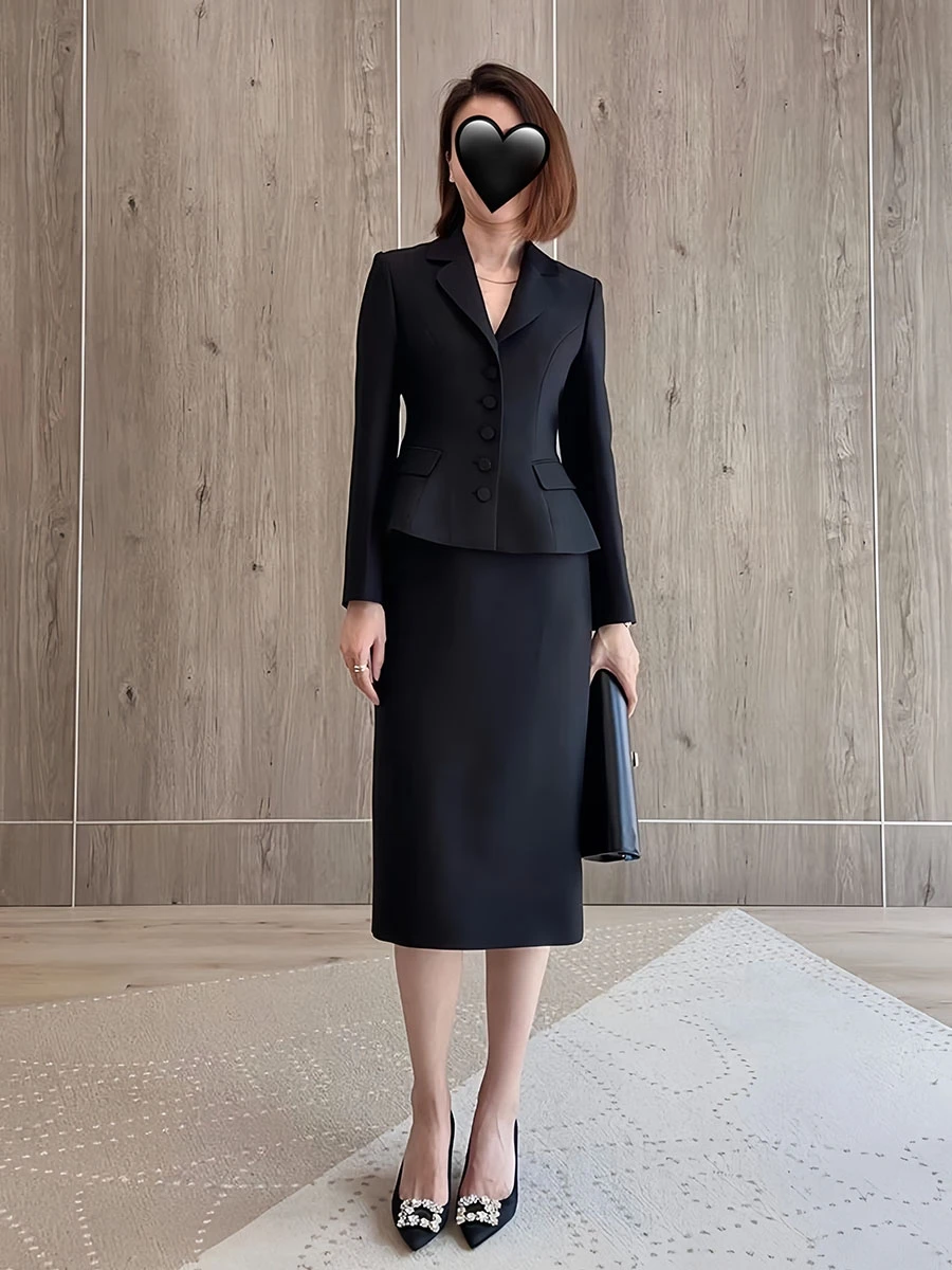 

Ele lectual Elite Profional Suit High Waist Slim Fit Suiting Ensemble Knowlable Faionable Workwear