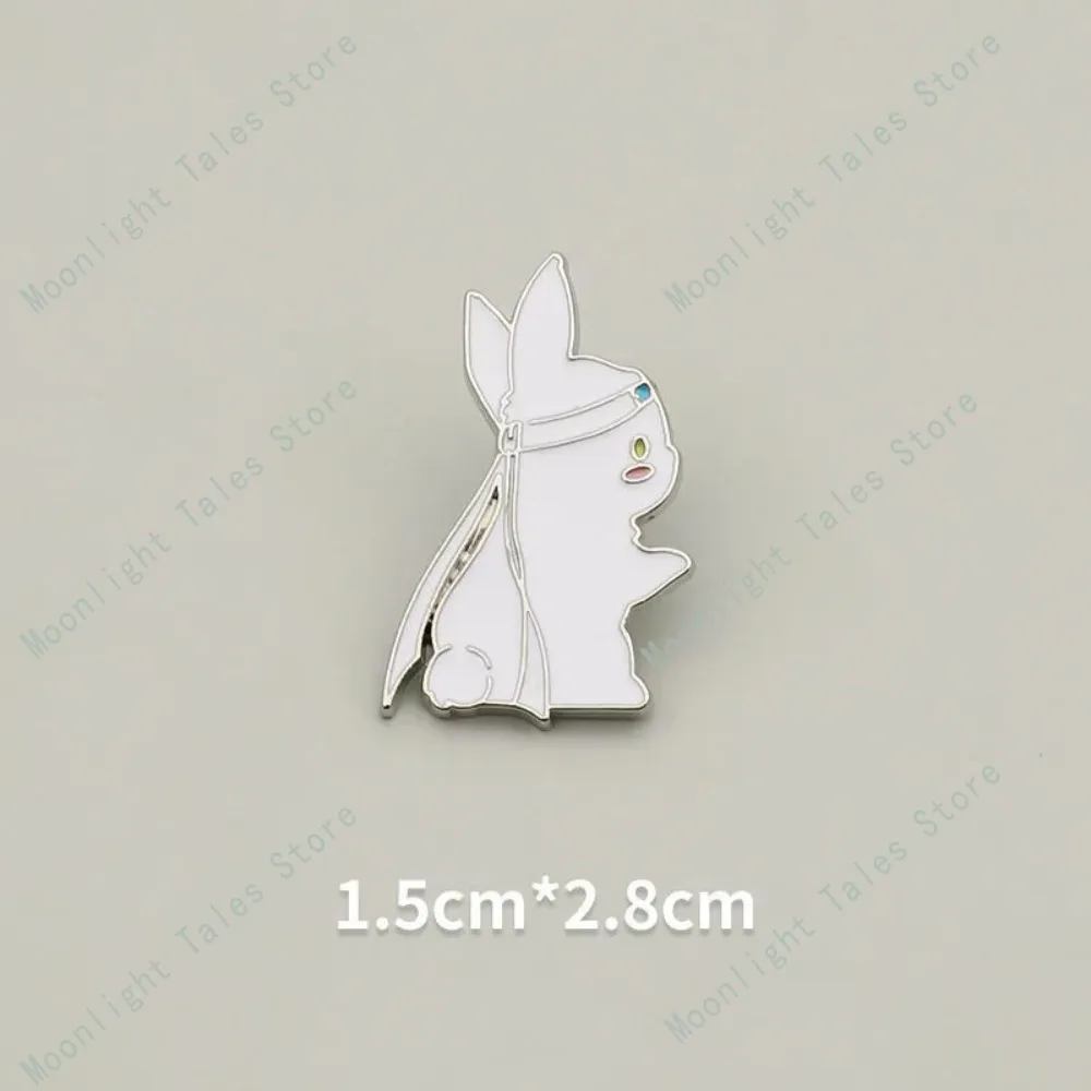 鬼滅の刃ブローチかわいい漫画バニー合金バッジ陳銭嶺王賢カップルウサギピンアクセサリー