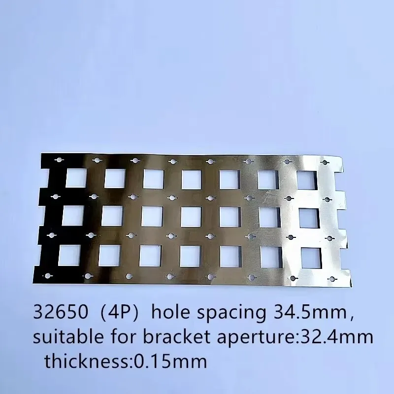 32650 Lithium Battery High Current Connecting Plate Nickel Strip Sheet Bolt Cell Fixing Bracket for Battery Management System