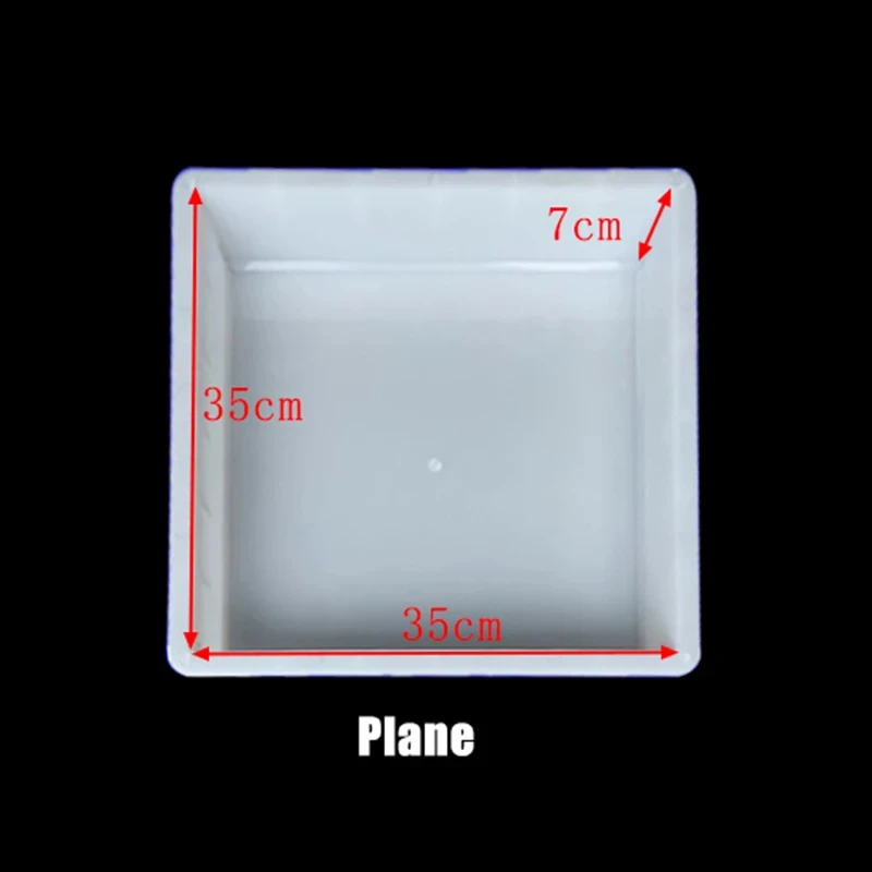 35X35X7 Flat Right Angle Cement Mold Plastic Triangle Municipal Square Flat Ground Cement Concrete Brick
