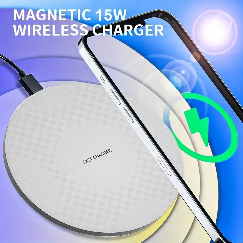 Smart Mobile Phone Wireless Chargers Portable Desktop 10W Round Custom Logo Universal Wireless Phone Charger for Cell Phone