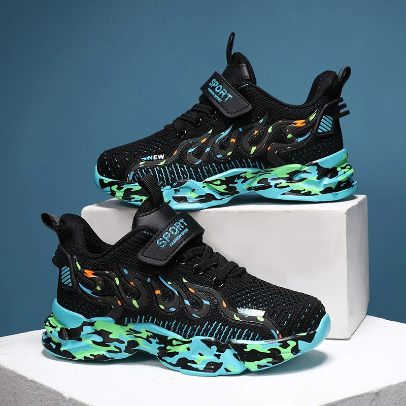 

Кроссовки для мальчиков 2026: Детские кроссовки из сетки для повседневной носки, для детей 7-12 лет