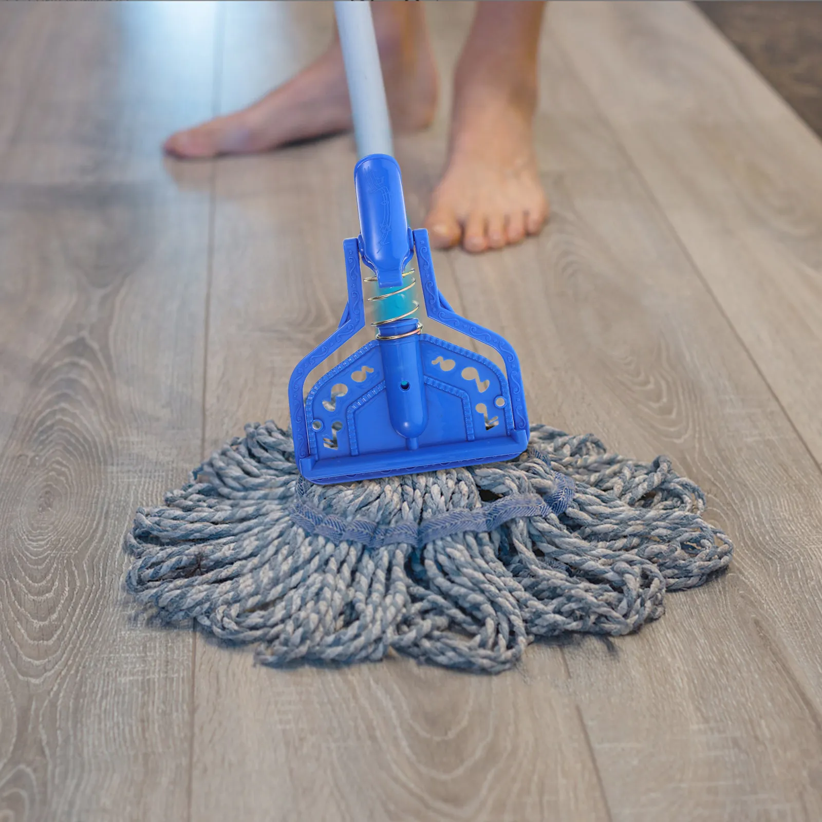 Mop Chuck Handle Accessory Floor Cleaning Household Clip Broom Pole Clamp Home Kitchen Attachment Connector