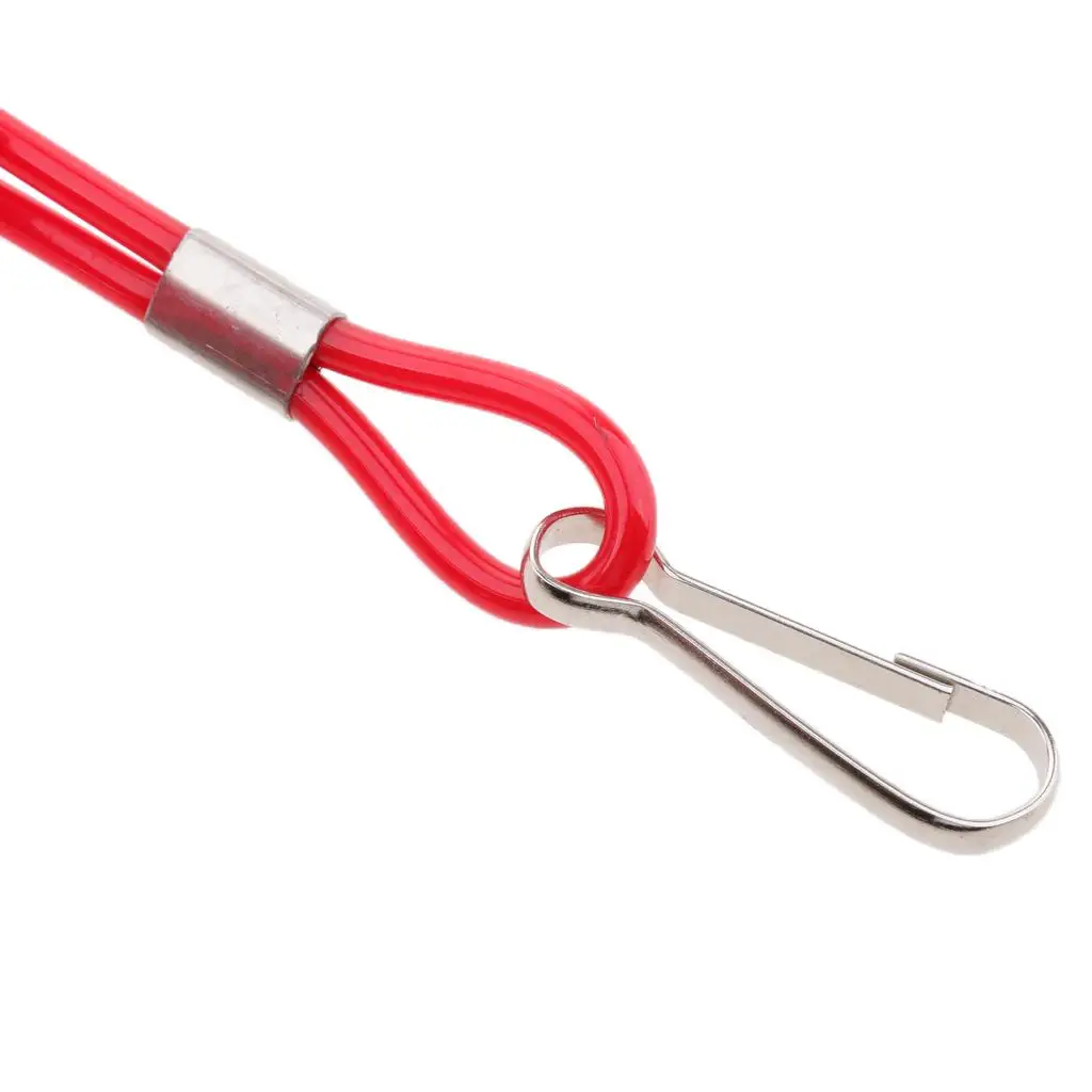 Flexible Kill Stop Switch Tether Cord Kit Red Plastic for Quad Outboard Engine Power Off