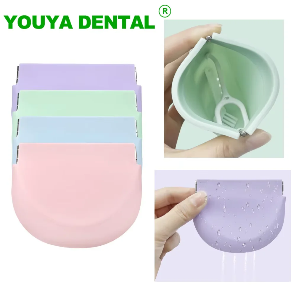 Silicone Retainer Case Invisible Braces Storage Clean Box Denture Mouth Guard Organizer Container Oral Care Hygiene Supplies