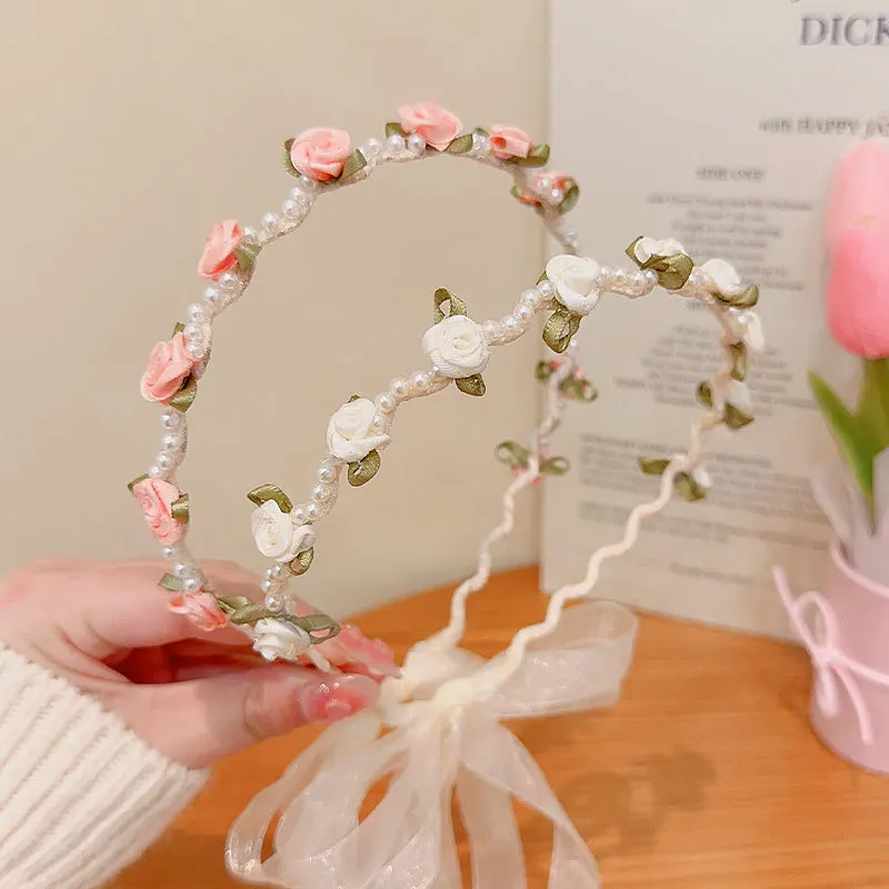 

Ins Baby Headband Lace Girls Nylon Hair Accessories For Children Princess Head Wrap Infant Cute Headbands Newborn Photo Props