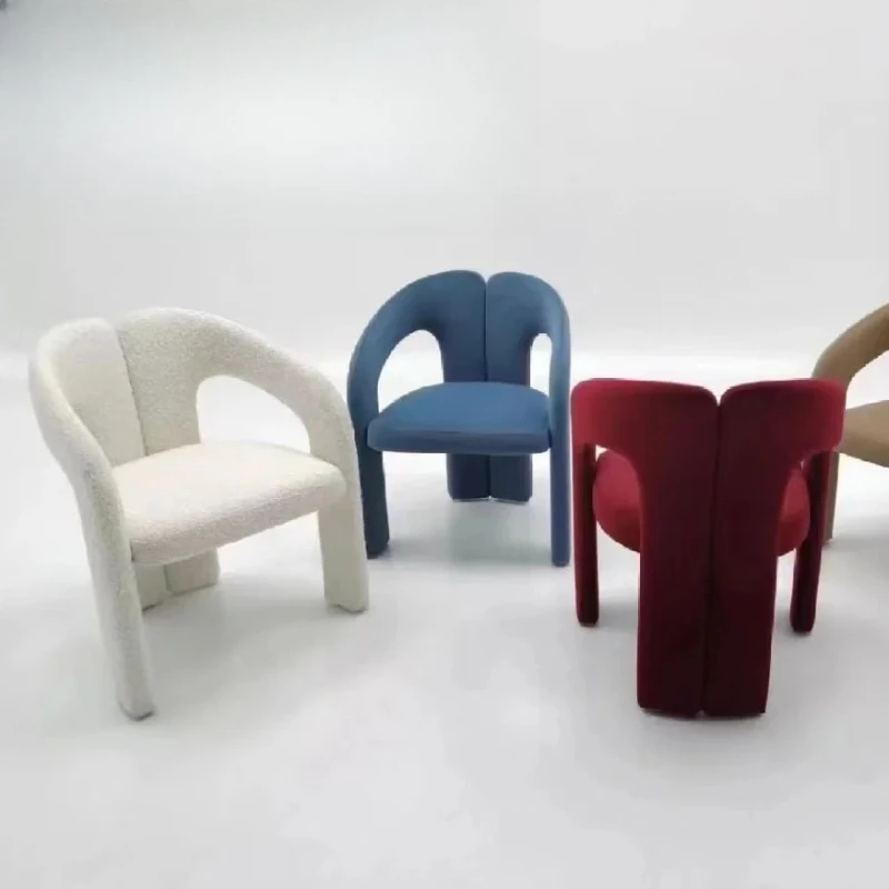 

Dining Chair Styling Cotton Home Bedroom Makeup Chair Premium Cloakroom Fabric Dressing Book Chair