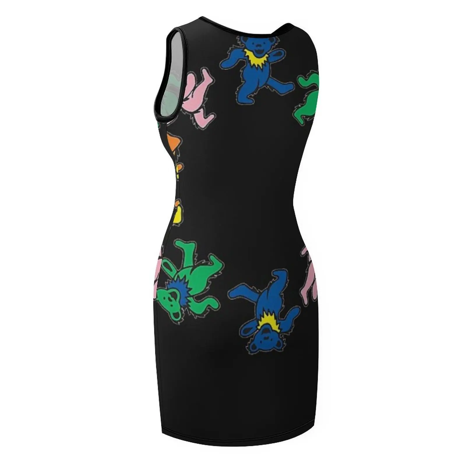 تي شيرت Grand cercle d&x2739;ours morts فستان صيفي كلاسيكي بدون أكمام فستان سهرة نسائي 2025 ملابس نسائية كورية أنيقة