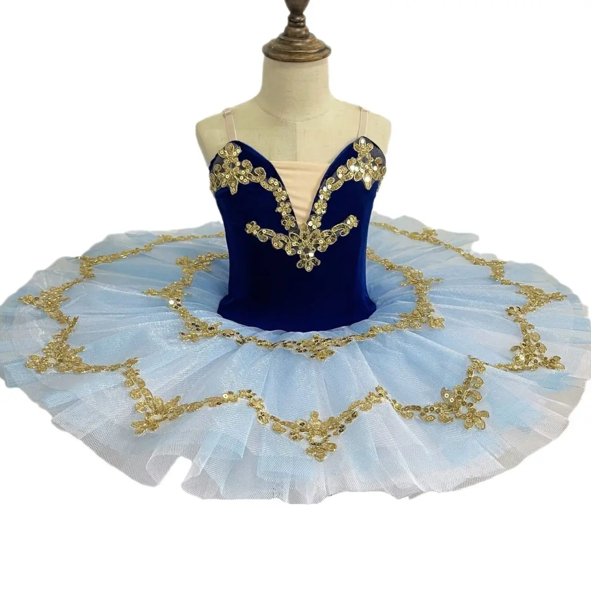 Disfraces de tutú para niños, falda tutú profesional del lago de los cisnes, trajes de concurso de tutú de Bella Durmiente para niñas