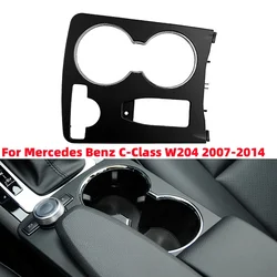 Car Interior Console Cup Holder Trim Cover For Mercedes Benz C-Class W204 2007-2014