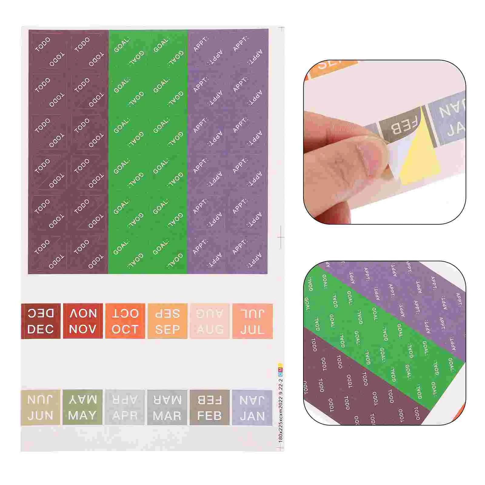 

30 Sheets Handbook Label Handwritten Page Markers Writable Labels Sticky Decorate Blank