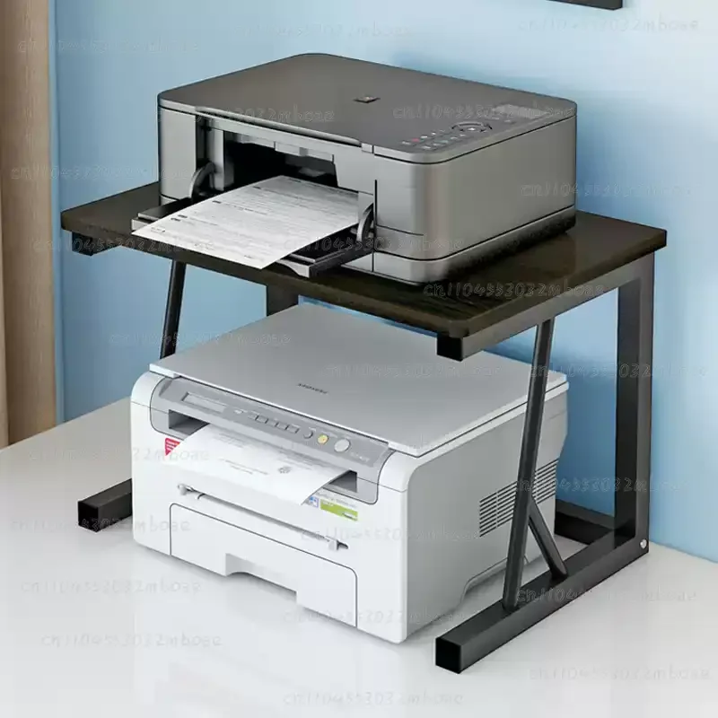 Small printer rack, desktop double-layer copier, shelf, multi-functional storage and finishing rack