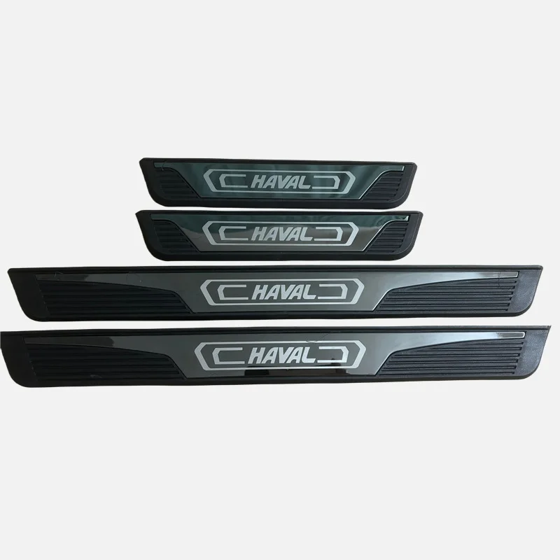For HAVAL H6 Jolion Dargo H7 M6 H9 F7 Haval V7 Car Door Sill Welcome Pedal Adhesive Threshold Protector Auto Sticker Plastic ABS