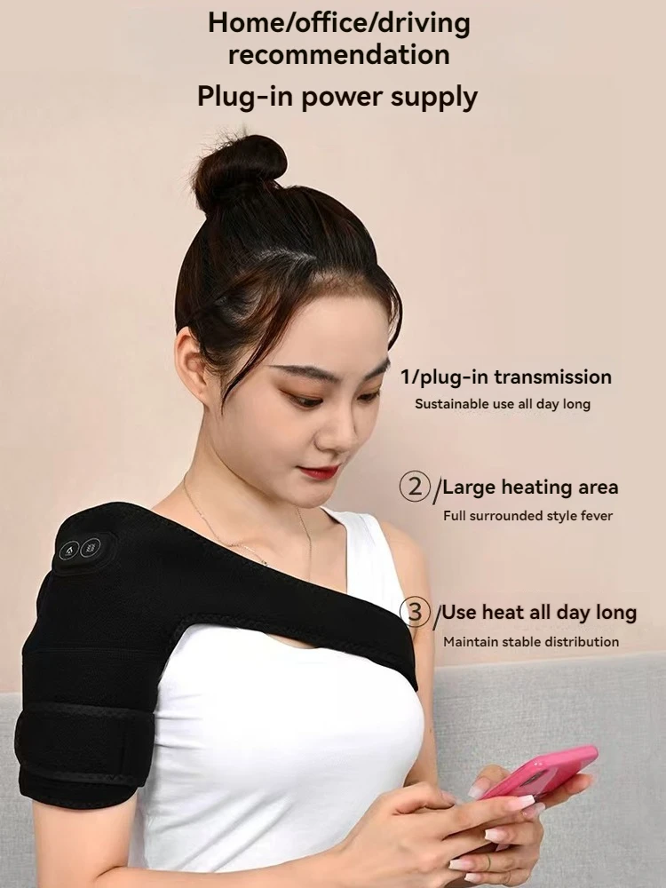 

3-in-1 Heating Massage Support Knee Shoulder and Leg Warmth & Cold Protection Therapeutic Heat Therapy Three Temperature Setting