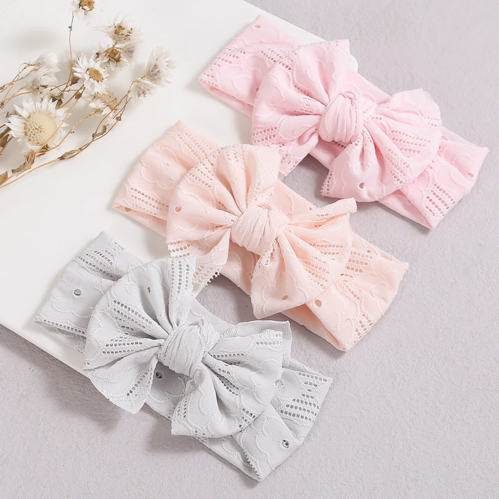 1pcs Bow Baby Head Band for Children Lace Baby Headbands Newborn Soft Headband Turban Kids Headwear Baby Hair Accessories Girl