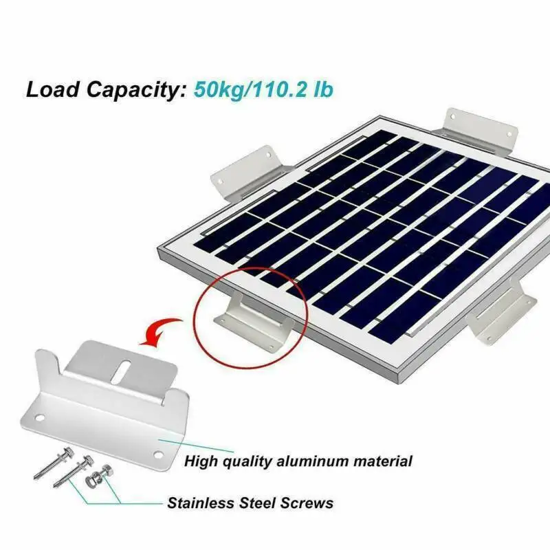 4/8 Pcs Solar Panels Mounting Brackets Holder Generally In Off-Grid Solar System Installation Z-Bracket Holder EU Local Deliver