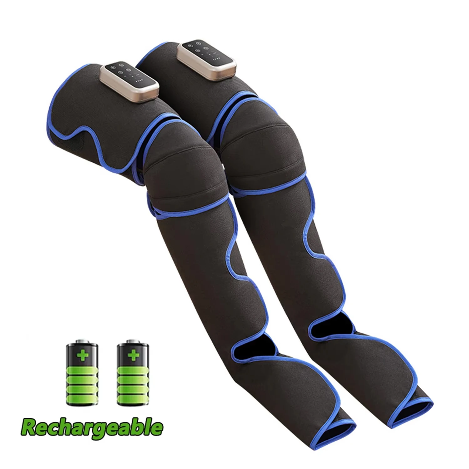 

Pneumatic Leg Compression Massager with Heat Function Cordless Calf Boots Type-C Charging for Circulation Boost Fatigue Relief