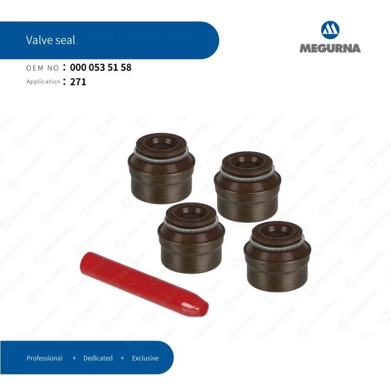 

MEGURNA Valve Stem Oil Seal 0000535158 For Mercedes Benz W176 W245 W203 C118 W211 W461 X164 W164 W222 B906 W639 271 1.6T Engine