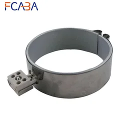 FCABA Customized Welcomed!!! 100*40mm 220V 400W Mica Band Heater Stainless Steel Heating Element for Injection Machine