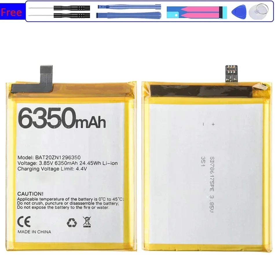 

Аккумулятор для мобильного телефона BAT20ZN 1296350 6350 мАч для DOOGEE S96 Pro Batteria с бесплатными инструментами