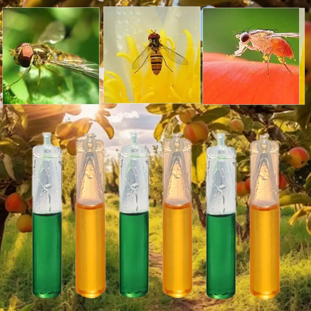 

10pcs yellow fruity aroma type (A) $Fruit fly attractant fly fly fly Fruit attractant Fruit melon Needle pheromone bee frui X9M1