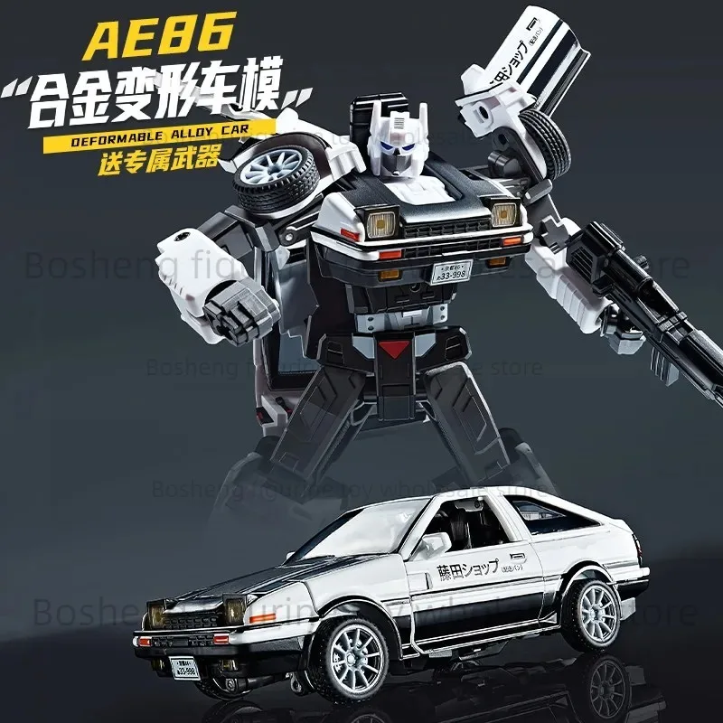 ae86変形合金カーモデルロボット195cmアクションフィギュア初期ドリフト豆腐カート玩具