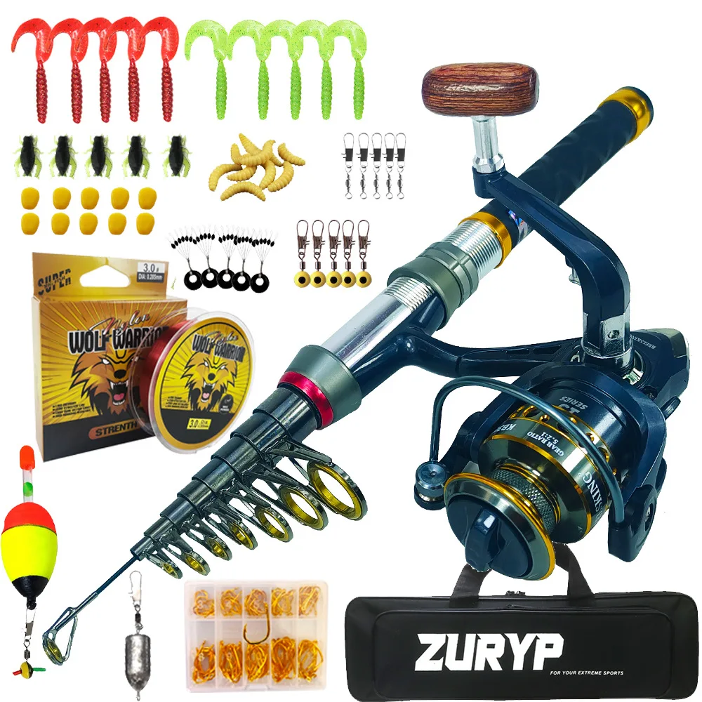 Super short sea rod set, Luya rod full set with bag, fishing gear fishing combination set, recreational fishing anytime anywhere