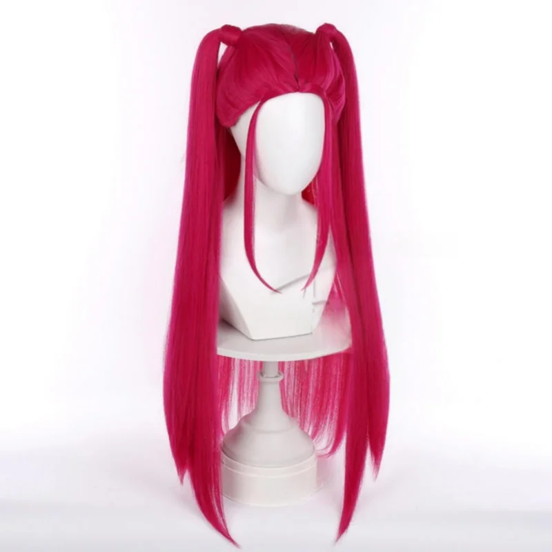 K-Pop: Demon Hunters Mira-pelucas de Cosplay para mujer, pelo sintético rosa, peluca de actuación para fiesta de Halloween, accesorio de juego de rol de película