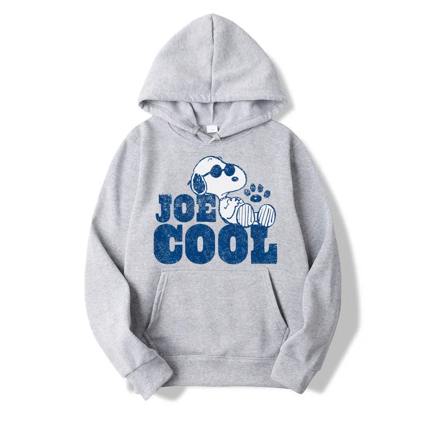 Snoopy Joe Cool Men Hoodie Cartoon Fashion Women Oversized Sweatshirt Tops Spring Autumn Couple Pullover