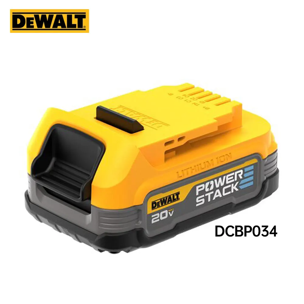 DEWALT DCBP034 1,7 Ач Аккумулятор 20 В МАКС* POWERSTACK ™ Компактная батарея для электроинструментов DEWALT всех серий 18 В/20 В