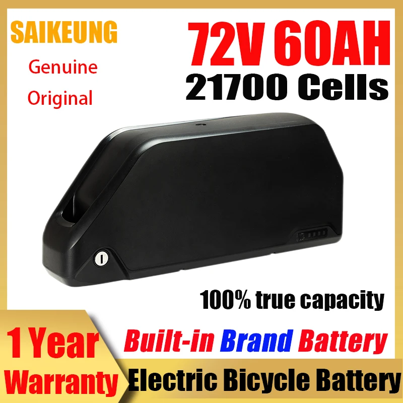 

72v Hailong Rechargeable Electric Bicycle 20 30 40 50 60AH Tube Downtube Ebike Polly DP-7 21700 Electric Scooter Lithium Battery