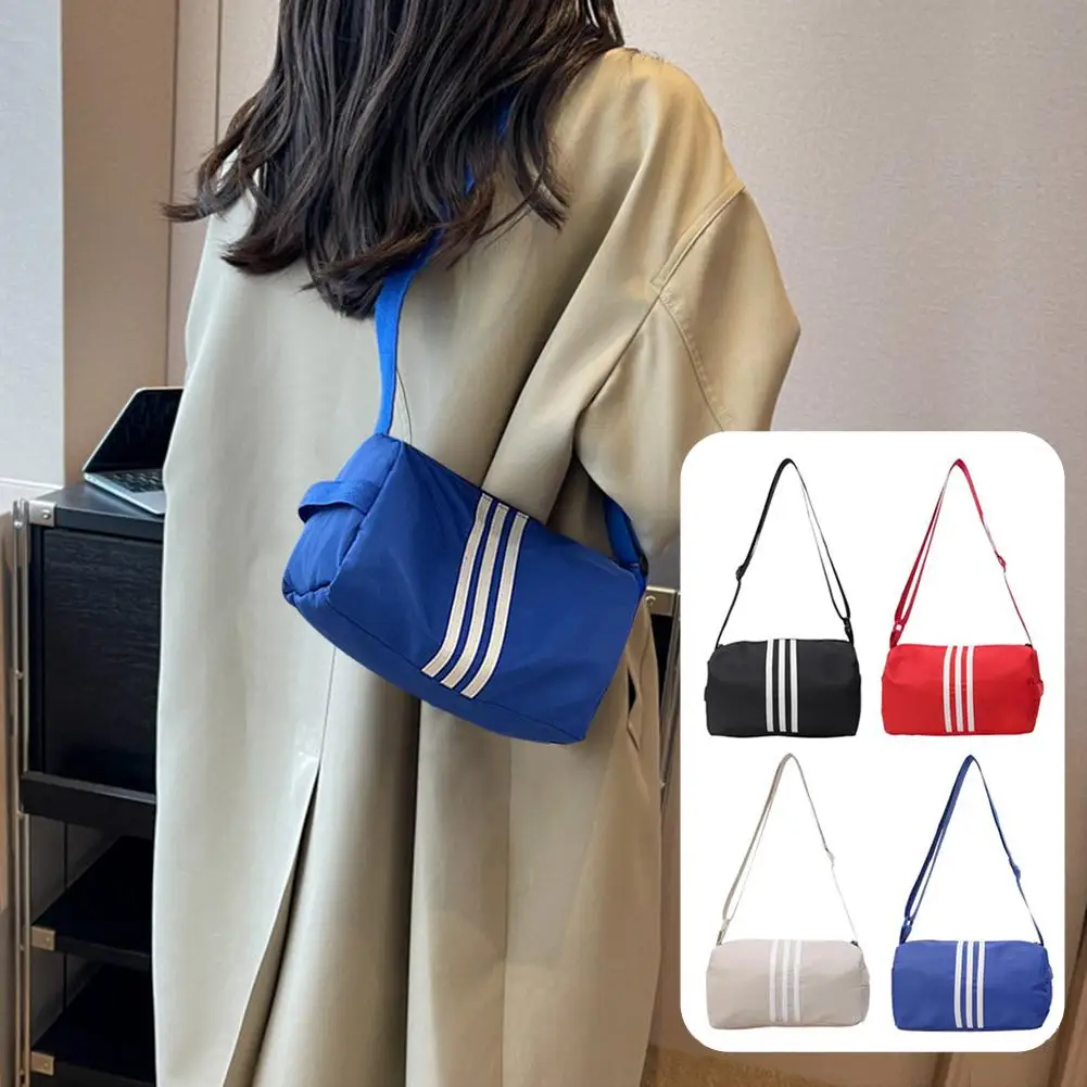 حقيبة رياضية كورية كبيرة للسفر للنساء والرجال حقائب يد للصعود والرياضات الخارجية لمسافات قصيرة حقائب كتف من القماش الخشن