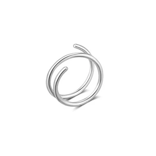 Percing Au Nez Pack De 15 Anneaux De Nez 20G (0.8mm) - Acier Inox 316L - Double Piercing Effet Septum Piercing