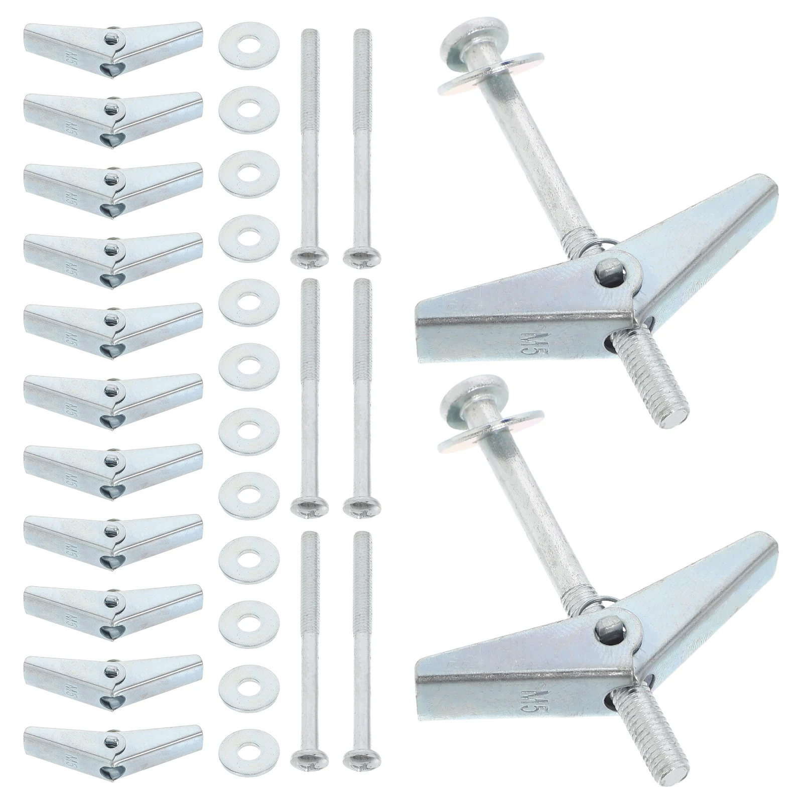 

30pcs Expansion Screws Set Petal Design Heavy Duty Drywall Anchors For Hollow Walls M5 Wall Decorations Mounting Fixtures Toggle