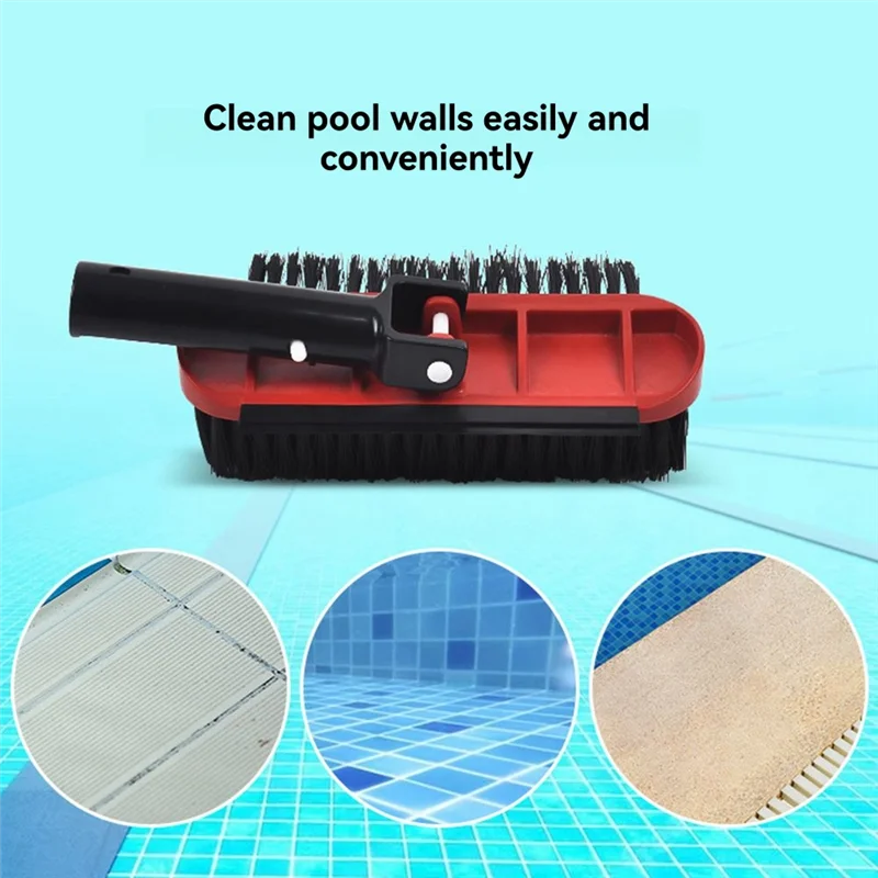 AT02-Swimming Pool Cleaning Brush Rotary Handle 270 Degree Brush Swimming Pool Cleaner