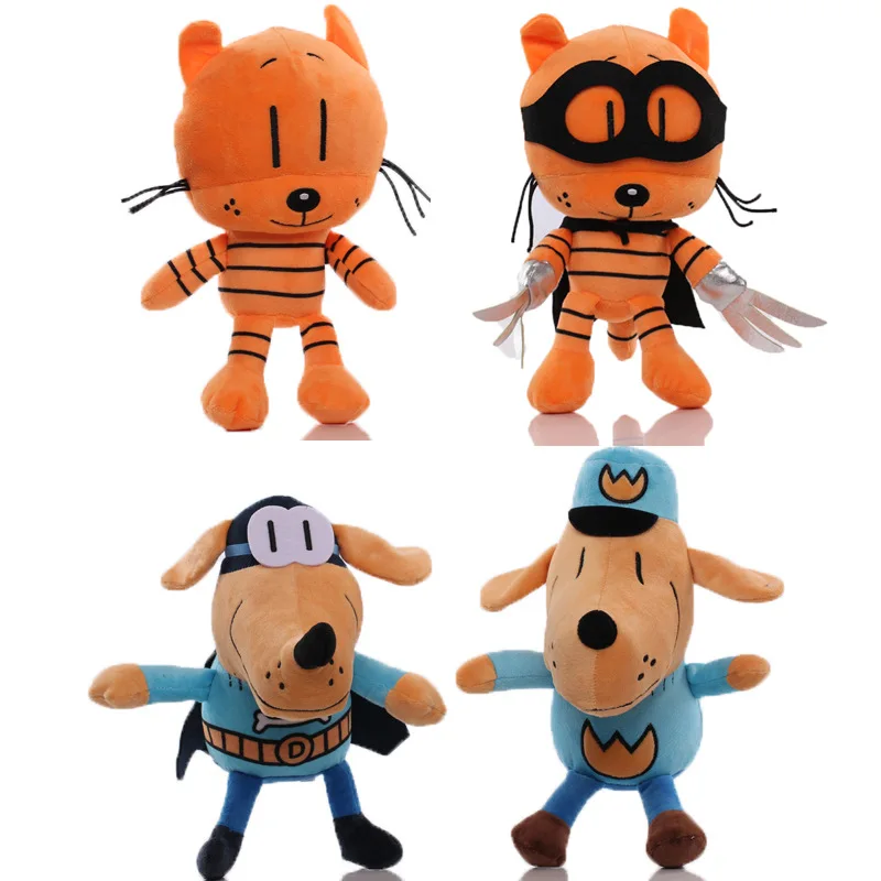 25cm Dog Man Plush Toy Anime Dogman Petey Cat Puppy Chief Plushie Soft Stuffed Animals Toys Doll Children Birthday Gifts