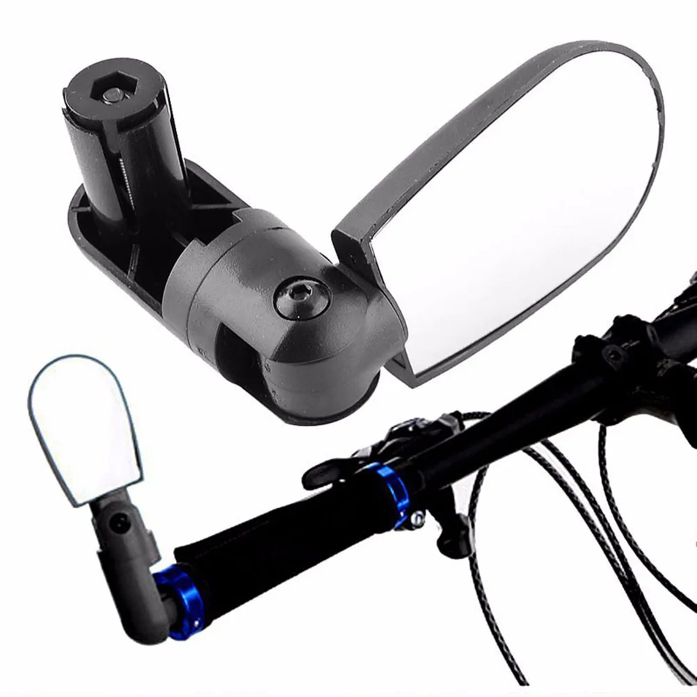 

360° Flexible Bike Handlebar Mirror Lightweight Adjustable Universal Road Bike Rear View Mirror Clear Bright Surface Easy