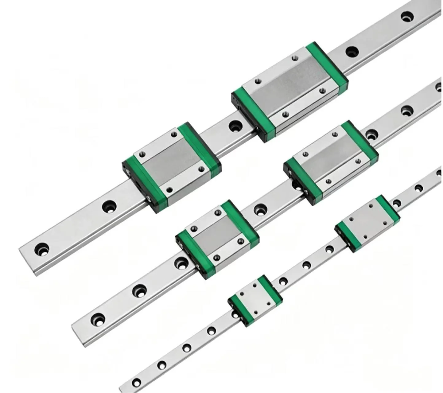 2PC Miniature Linear Rail Slide MGN7/9/12/15-100/150/200/250/300/350/400/450/500/550/600/650mm+4pc Carriage Block 3D Printer CNC