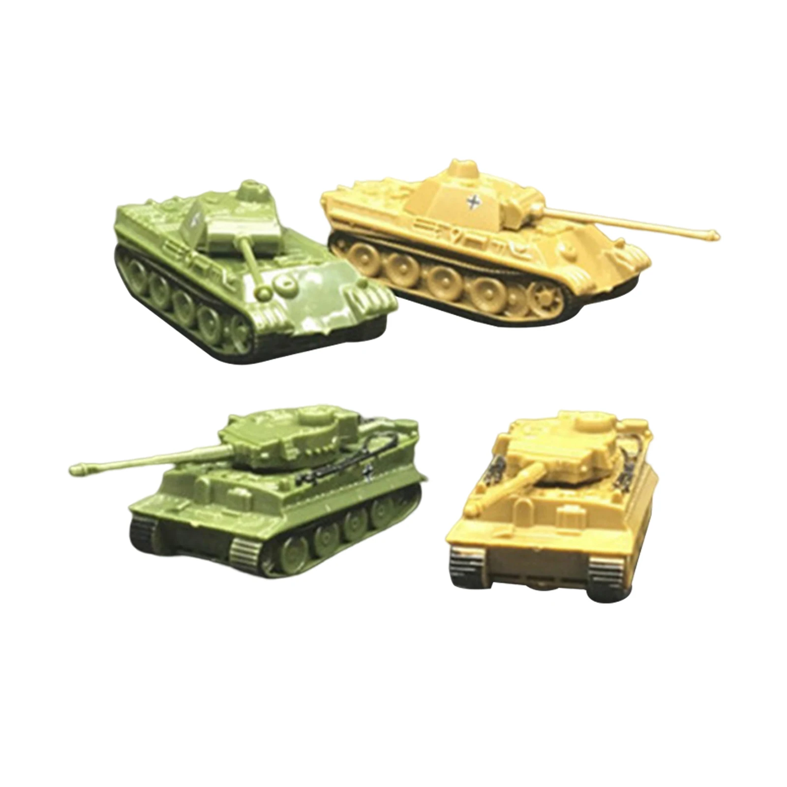 1:144 Scale 4D Tank Model Building Kits Military Assembly Educational Toys Armored Vehicle Collectible Gifts for Children