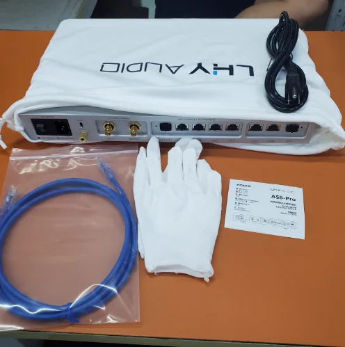 

LHY brand new AS8 Pro flagship audio HIFI fever switch 2.5G 10G optical isolation OCXO clock