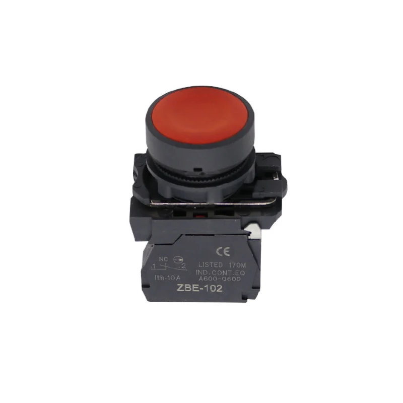 Push Button Switch XB5-AA31 & XB5-AA42 Green Red 22mm Flat Electrical Circuits Control Spring Return