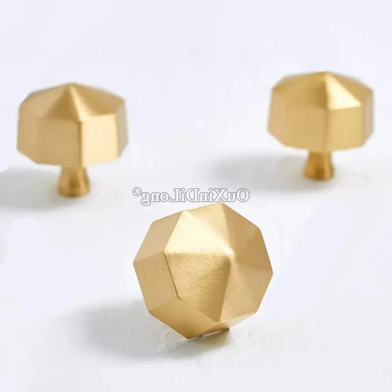 Luxury 10PCS European Solid Brass Cabinet Door Handles Cupboard Wardrobe Drawer Kitchen Wine Cabinet Pulls Handles & Knobs