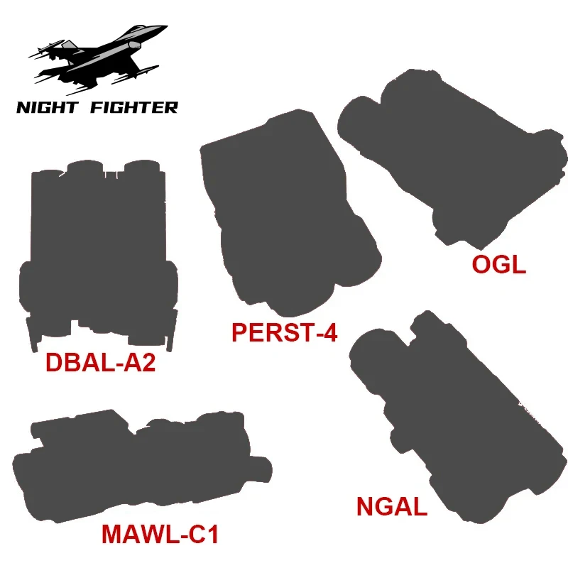 

Полностью металлический фонарик MAWL C1 NGAL DBAL A2 OGL Perst 4 PEQ15 AR15 X300 M600C XC2