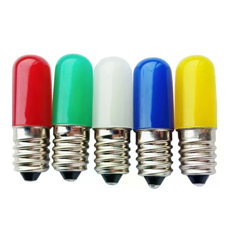 E14 LED COB Freezer Lamp Bulbs 220V Long Lifespan Shatterproof Mini Indicator Light for Sewing Machine Refrigerator