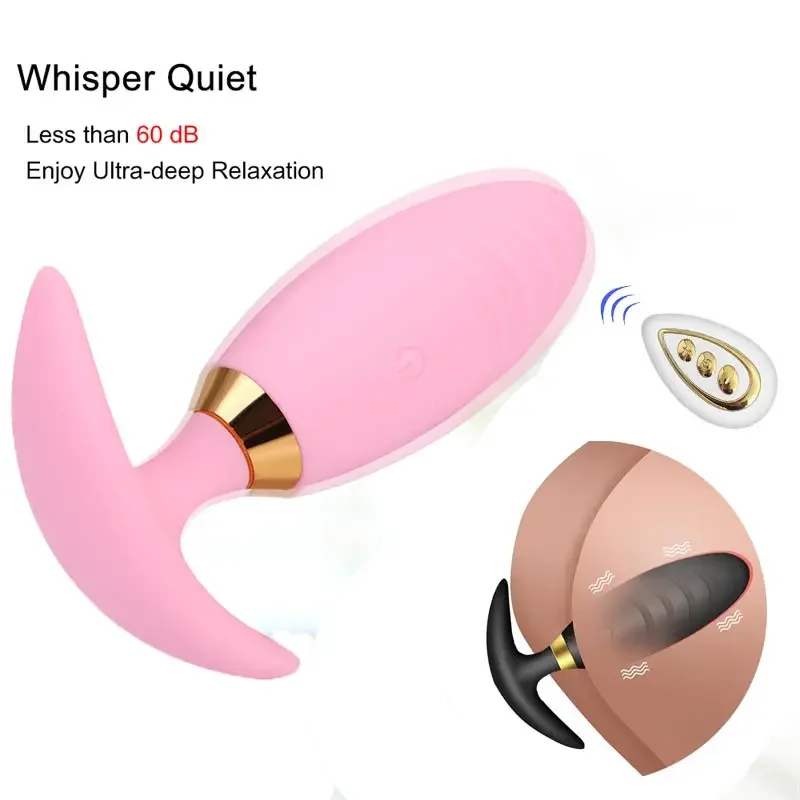 Handsfree Ass Plug Vibrator Egg Stopper Panty Men's Silicone Penis Women Stone Masturbaror Mastubieren Sets Reusable