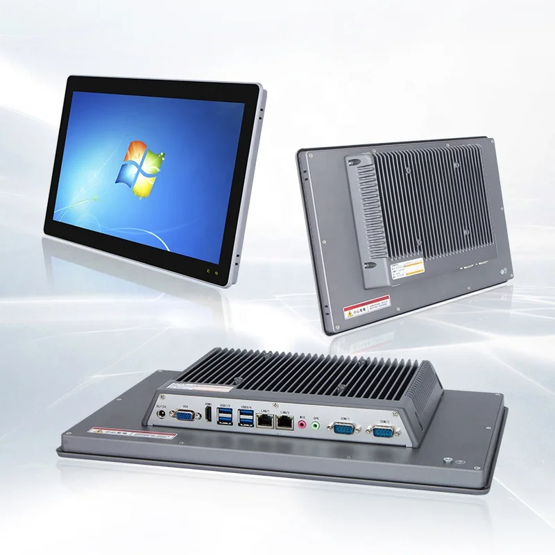 

Fanless 15.6 Inch Touch Screen Work All In One Computer J1900 I3 I5 I7 Processor Industrial Panel Pc For Transportation