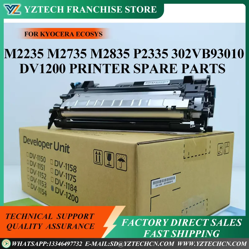 

1X 302VB93010 DV-1200 Developer Unit for Kyocera ECOSYS M2235 M2735 M2835 P2335 DV1200 Printer Spare Parts